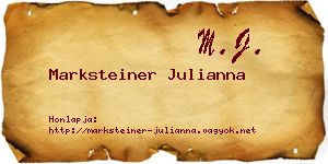 Marksteiner Julianna névjegykártya